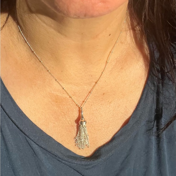 Authentic Links of London Necklace Tassel Chain Balls Bead Ball 18.5” Adjustable - Picture 15 of 16